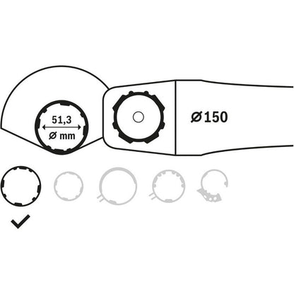 BOSCH 1605510366 150MM Guarda de Proteção Sem Tampa para Esmerilhadeiras Acessórios para Ferramentas Elétricas Bosch