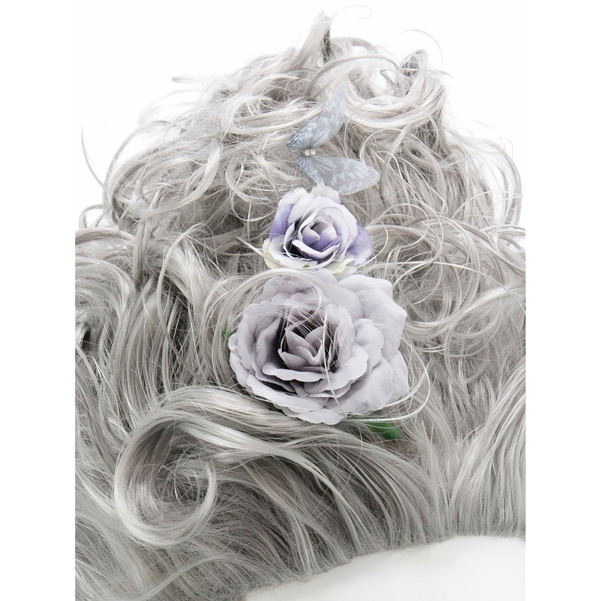 Pink Fluffy High-Top high quality Synthetic Wig | Queen's Hairstyle with Feather Flowers | Wig for Queen Cosplay