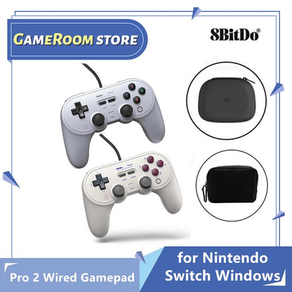 8BitDo Pro 2 Wired Gamepad USB Controller for Nintendo Switch Windows Steam Raspberry Pi NS Switch Game Control
