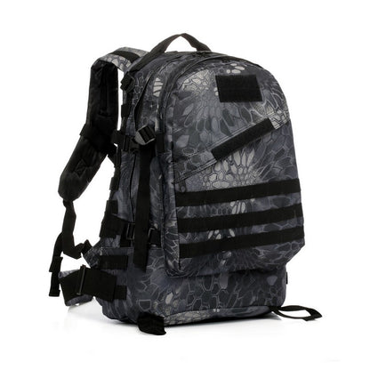 Mochila de Acampamento Esportiva ao Ar Livre Caminhada Trekking Mochila Escolar Viagem Ciclismo Caminhada Grande Capacidade Mochila Tática 3D