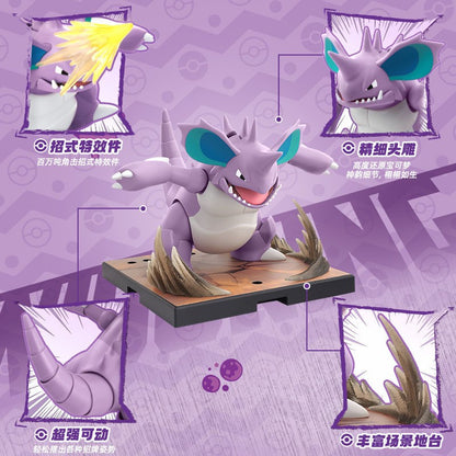 Novos BLOKEES Blocos de Construção de Figuras Nidoking Pokémon Charizard Pikachu Lucario Boneco Modelo Articulado Coleção Brinquedos Surpresa