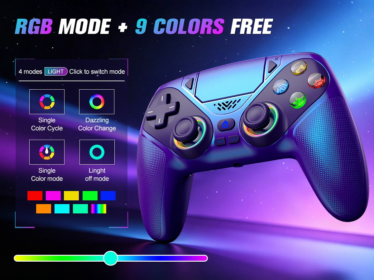For Playstion 5 Controller PS5 Pro/Slim/PC Wireless Gamepad Hall Effect Trigger RGB Turbo Vibration Button Joystick