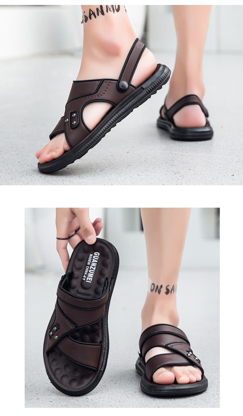 Summer Men Sandals Open Toe Flat Mens Casual Shoes Outdoor Walking Sandals for Men Beach Shoes sandalias hombre Men slippers