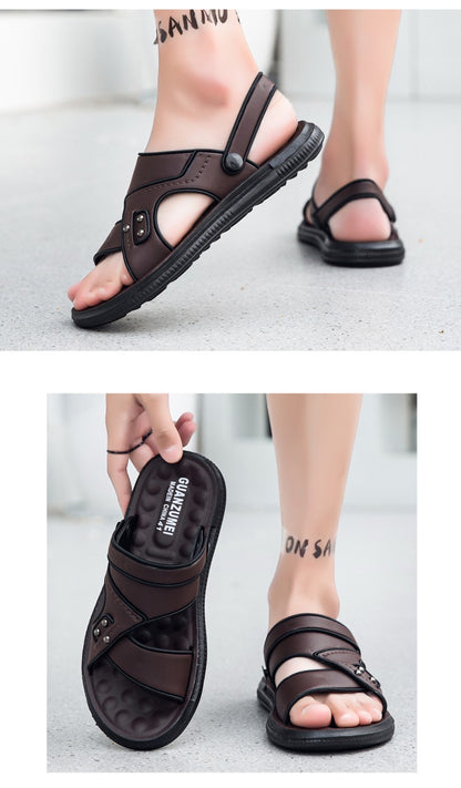 Summer Men Sandals Open Toe Flat Mens Casual Shoes Outdoor Walking Sandals for Men Beach Shoes sandalias hombre Men slippers