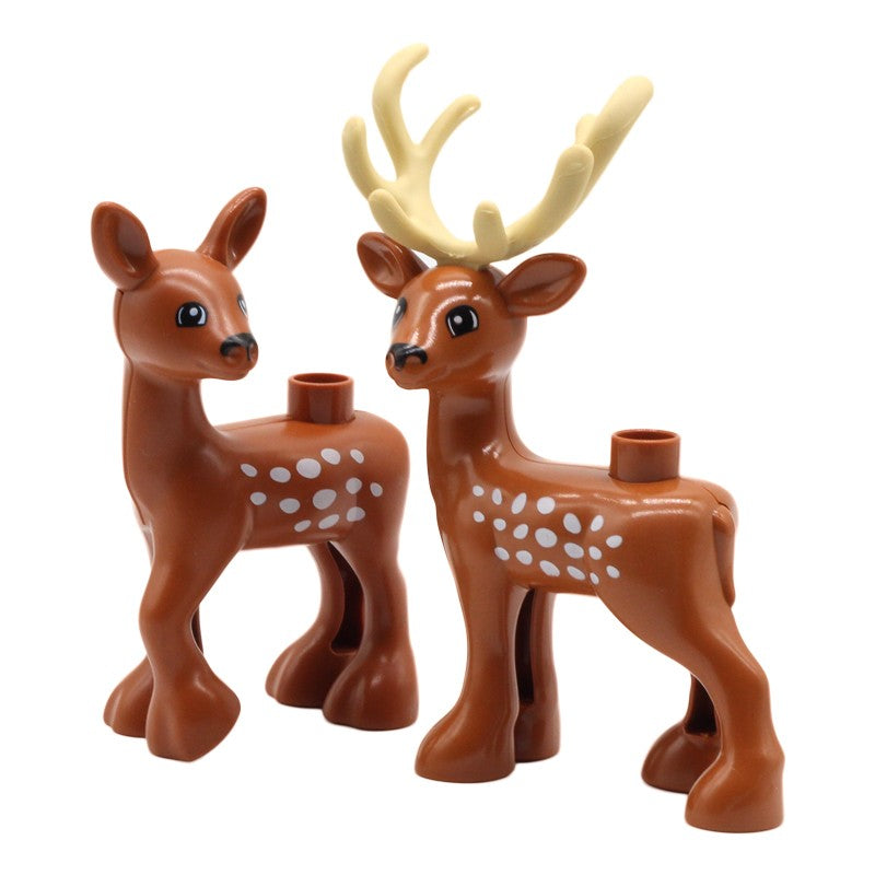 Grandes Blocos de Montar Animais Acessórios Compatíveis com Conjuntos de Tijolos de Zoo Dinossauro Criatividade Brinquedos DIY para Crianças Presente