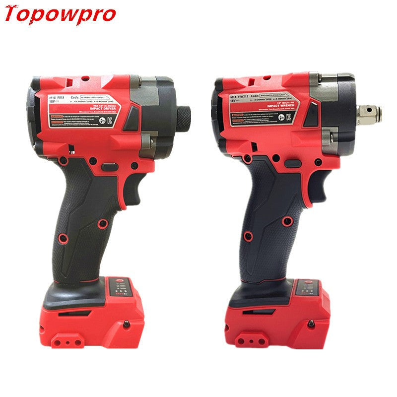 Compatível com para Bateria Milwaukee 18V Chave Elétrica Sem Fio Parafusadeira Furadeira de Impacto Sem Escova Ferramentas Elétricas Reparo de Carros Caminhões