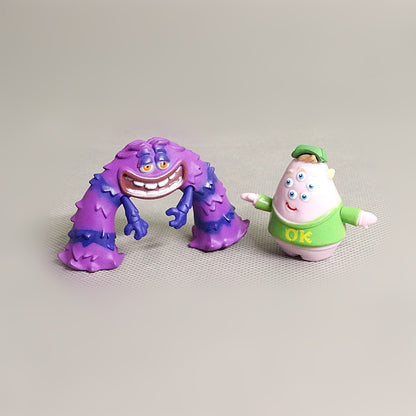 12 pçs/set Monstros Universidade Inc. James P. Sullivan Michael Wozosky Desenho Animado Bonito Anime Figuras de Ação Brinquedos 5-7CM