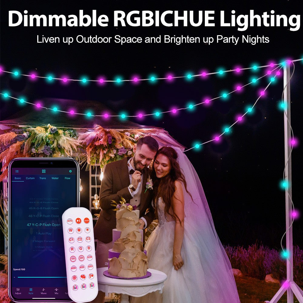 5M/10M/15M/20M Smart LED Light String Fairy Lights For Garden Christmas Halloween Festival Party Decor Outdoor Indoor