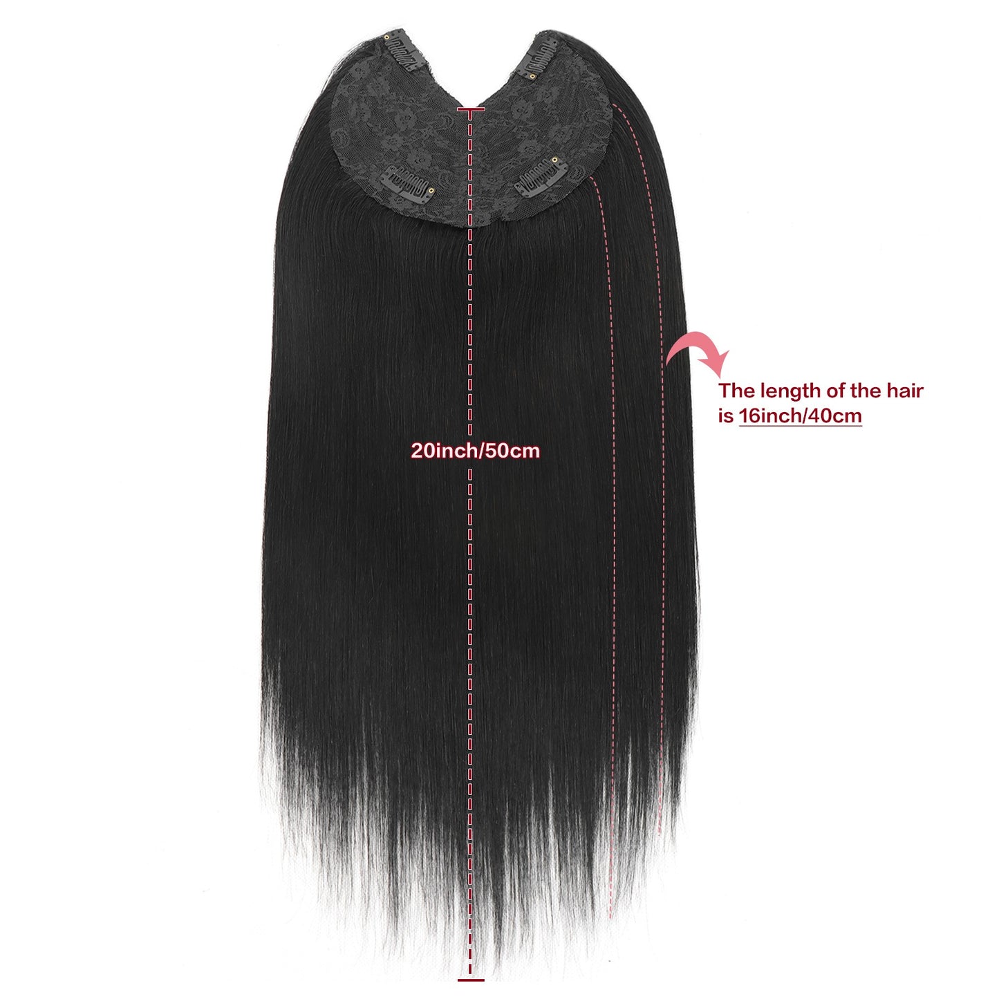 Extensões De Cabelo Humano Com Presilha Em V Para Mulheres Com Topo Invisível Castanho Loiro Destaque Para Mulheres Cabelo Liso Brasileiro Remy 16 Polegadas