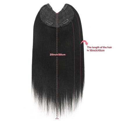 Extensões De Cabelo Humano Com Presilha Em V Para Mulheres Com Topo Invisível Castanho Loiro Destaque Para Mulheres Cabelo Liso Brasileiro Remy 16 Polegadas