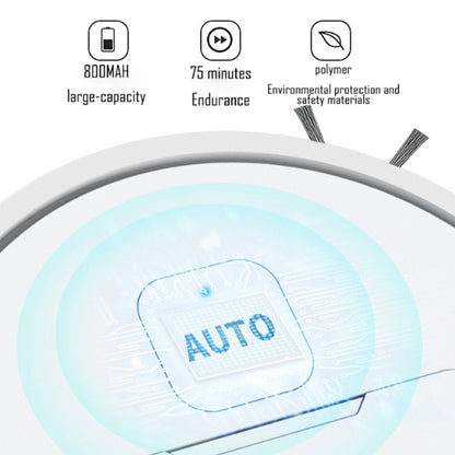 Robotic Vacuum 3-in-1 Cleaner With Integrated Home Sweeping, Mopping Cleaning USB Charging Vacuum Cleaner 1000Pa for Home Floor