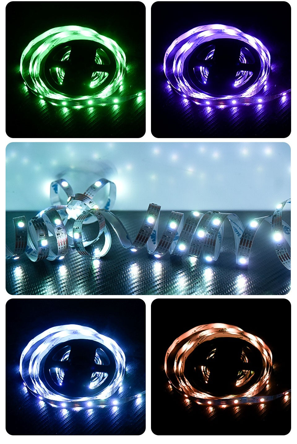 Colored light strip Mobile APP control light strip Family atmosphere /esports room /TV background