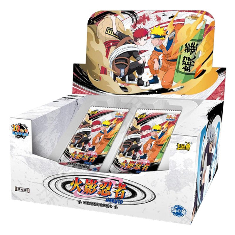 KAYOU Naruto Cards Box Genuíno Anime Figure Card Booster Pack Coleção Sasuke Flash Card Brinquedo Presente de Aniversário Natal para Crianças