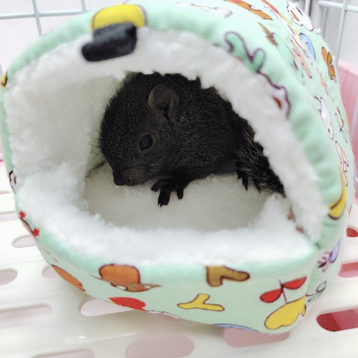 Ninho de Hamster Bolsa de Mel Esquilo Ramo de Flor Brilhante Porquinho-da-índia Porco-da-holanda Gato Longo Suprimentos de Aquecimento de Inverno para Animais de Estimação Gaiolas de Algodão