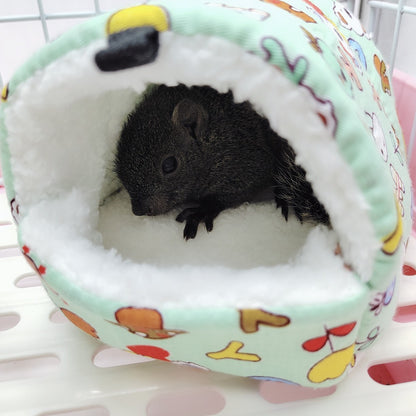 Ninho de Hamster Bolsa de Mel Esquilo Ramo de Flor Brilhante Porquinho-da-índia Porco-da-holanda Gato Longo Suprimentos de Aquecimento de Inverno para Animais de Estimação Gaiolas de Algodão
