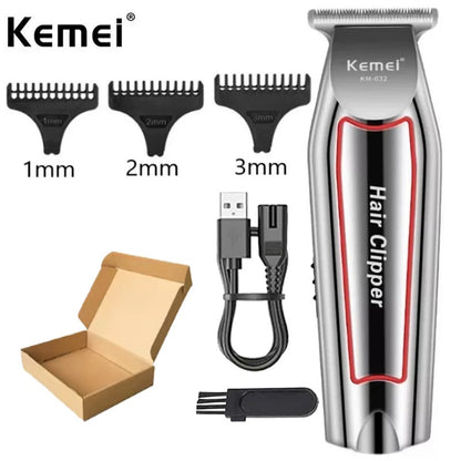 Kemei Hair Clipper for Men Cordless Beard Trimmer Hair Trimmers Set Shaver Hair Cutting Machine Clippers for Barber KM-032