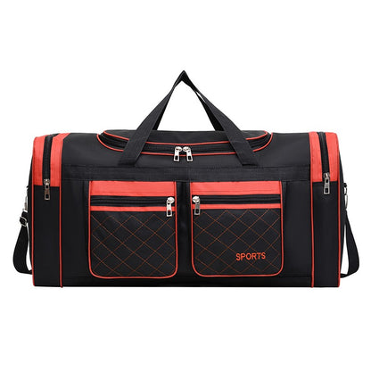 Men Nylon Travel Duffel Bag Large Capacity Handbag Portable Outdoor Carry Luggage Convenient Practical Male's Weekend Gym Bag