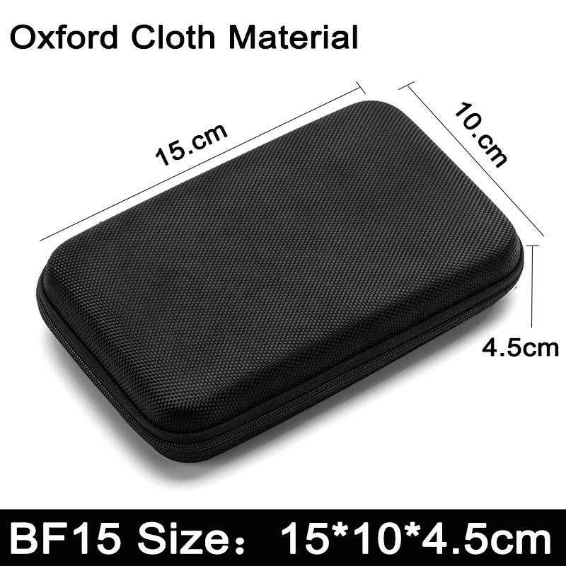 Earphone Data Storage Bag Oval Square Rectangle Cable Organizer Bags Mini Zipper Pouch Tech Gadgets Portable Charger U Disk Case