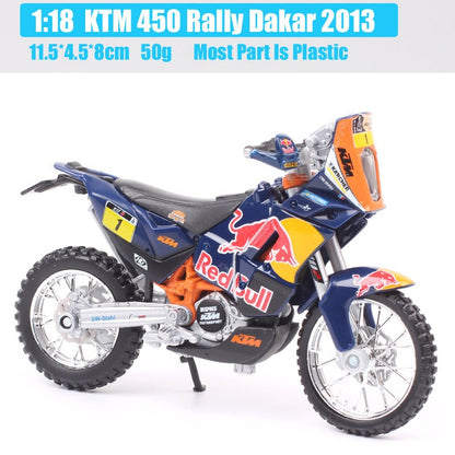 Modelo de motocicleta Maisto KTM 450 SX SXF EXC Racing RC 8C RC390 690 SMC R 640 Duke II Rally de escala 1/18 Diecast Veículos de Moto de Trilha