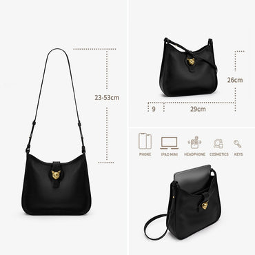 BAFELLI New Women's Natural Cattle Leather Bucket Bag - Versatile & Chic Shoulder & Crossbody