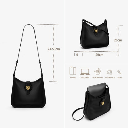 BAFELLI New Women's Natural Cattle Leather Bucket Bag - Versatile & Chic Shoulder & Crossbody