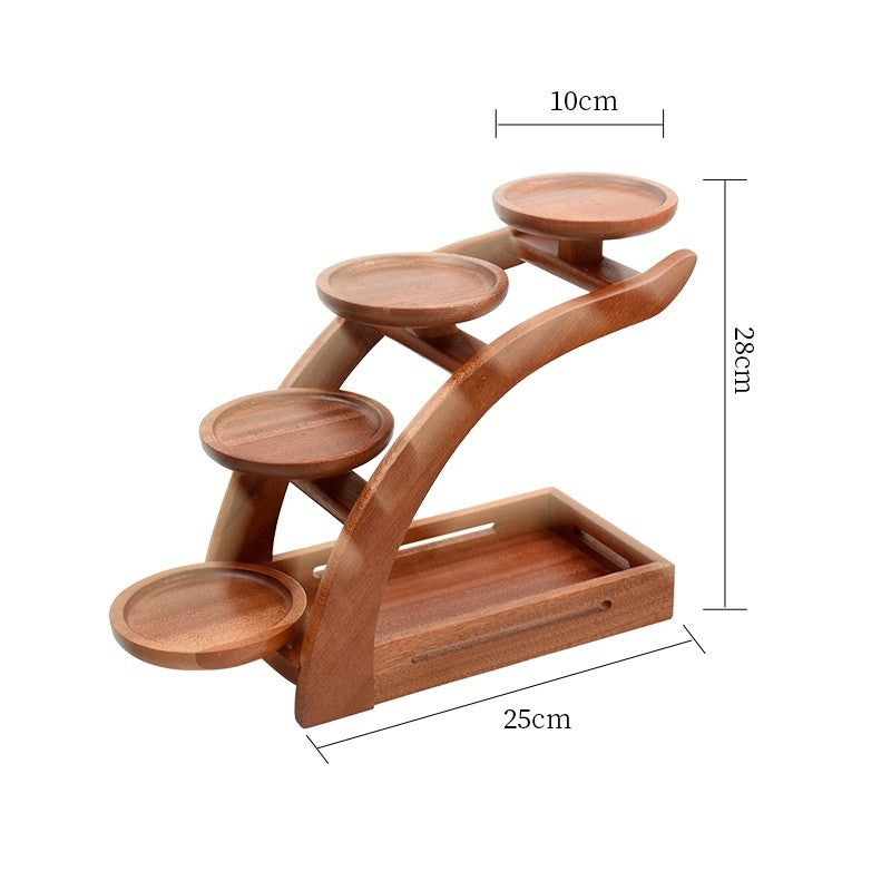 Japanese wooden wood Cuisine Sushi Bridge Boats Pine Creative Sushi Sashimi plate Platter Sushi Tableware Decoration Ornament