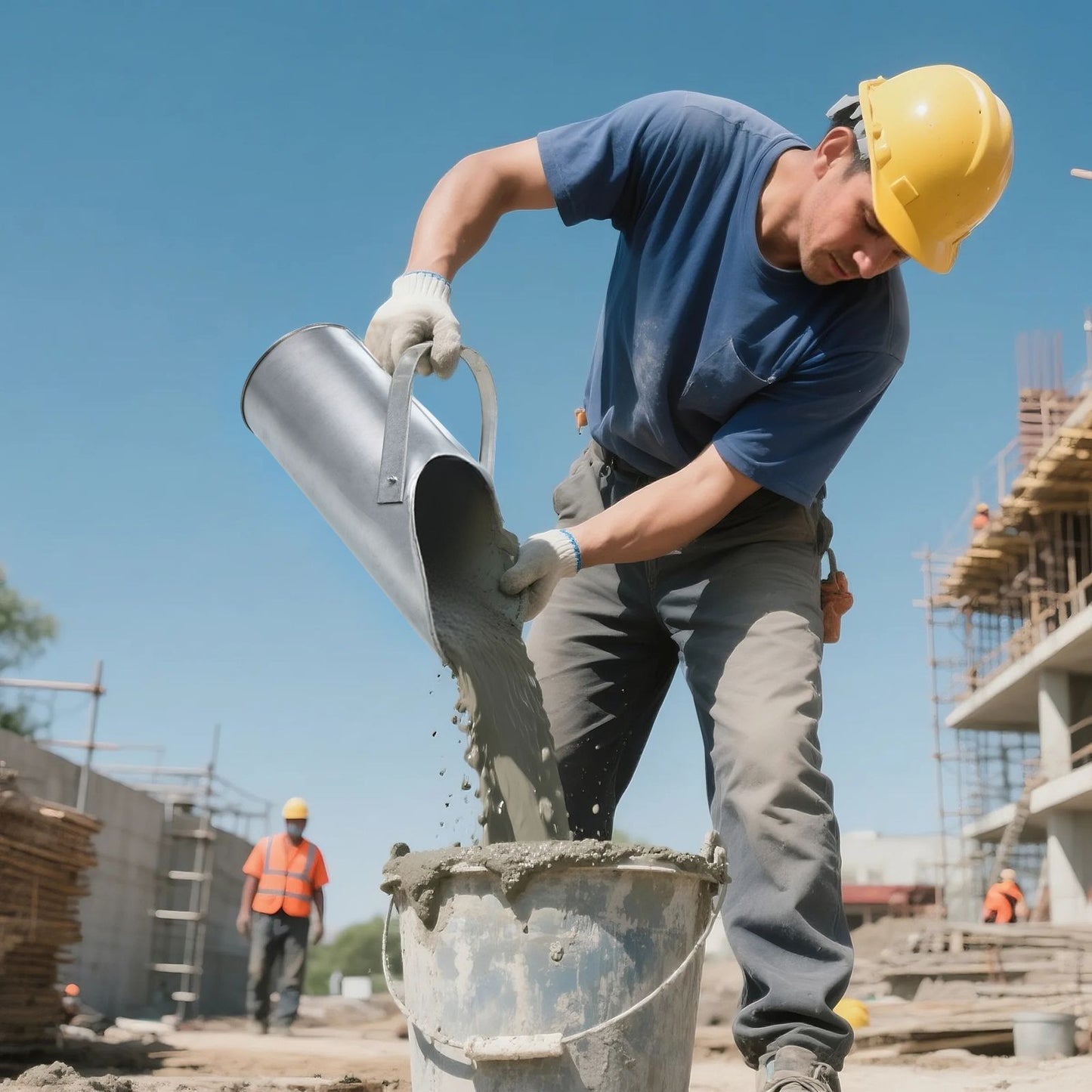 Enchedor de Concreto Eficiente com Alça de Transporte Ferramenta Robusta de Metal para Despejo Rápido Fácil Operação para Trabalhadores da Construção