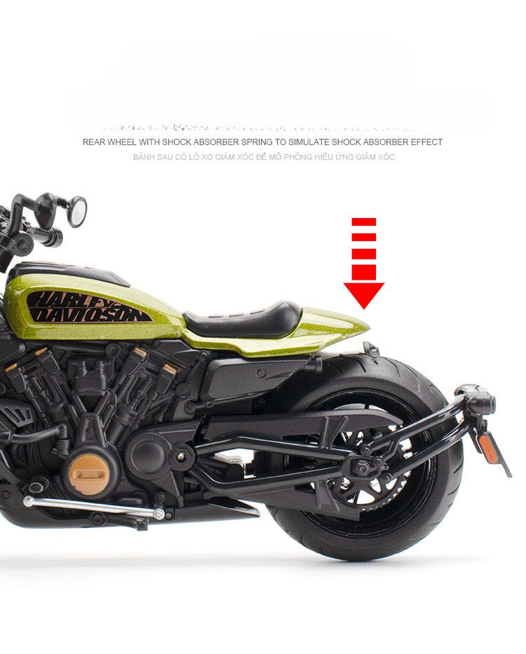 Simulação 1/12 Escala Harley Sportster S Moto Liga Modelo Moto Diecast Modelo Moto Corrida de Rua Presente Para Crianças