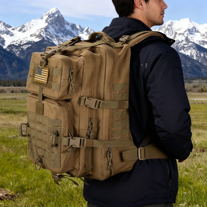 50L/30L Backpack  Military Assault Pack For Men, 3 Day Bug Out Bag Molle DaypackFor Camping Outdoor Sport Rucksack Backpacks