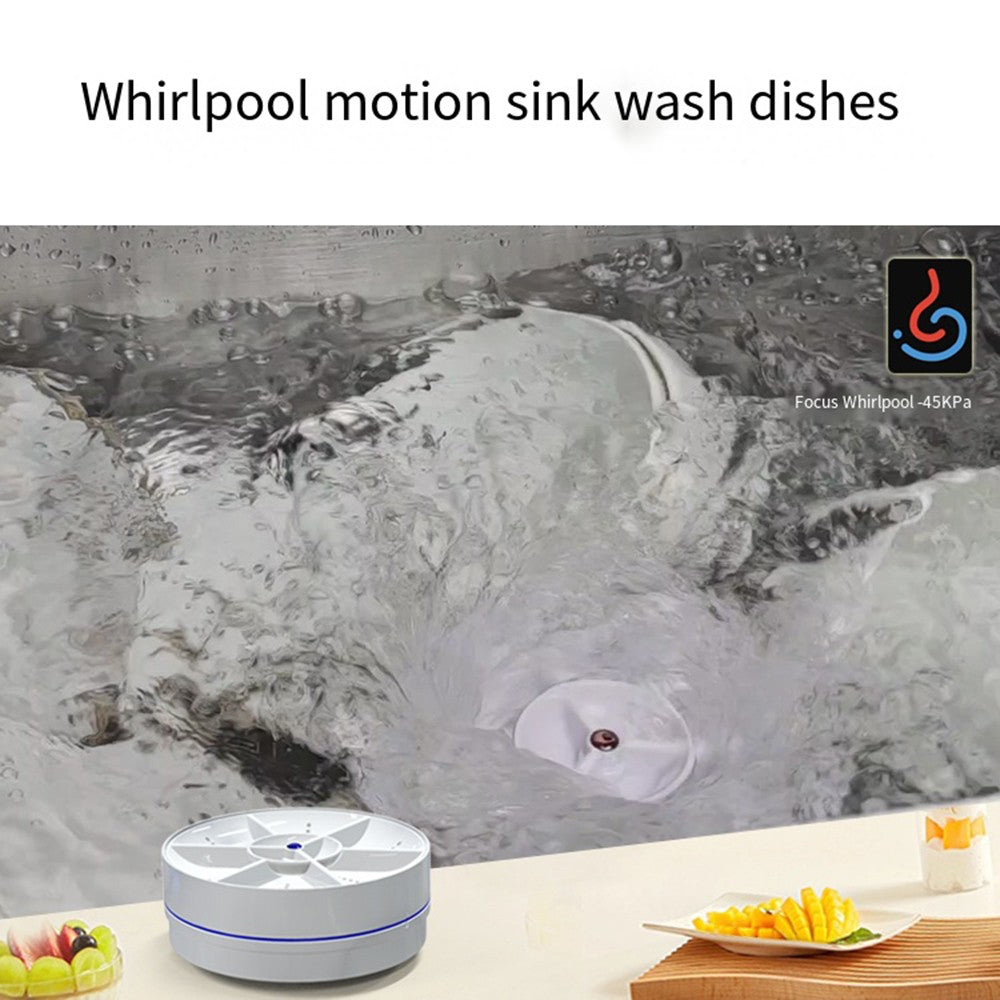 Portable Mini Ultrasonic Dishwasher USB Wireless Fruit Vegetable Dish Washer Electric Kitchen Home Dish Washing Machine Cleaner