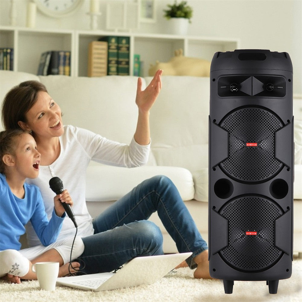 Caixa de som Bluetooth Portátil 6000W Subwoofer Graves Potentes Sistema de Som para Festa Dj Karaokê Luzes RGB Caixa de Som Recarregável