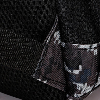Mochila camuflada unissex | bolsa de viagem multi-bolso, adequada para atividades ao ar livre e viagens curtas - mochila de trilha preta