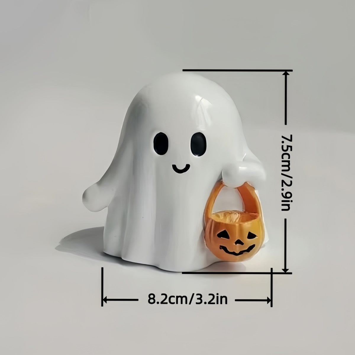 1Pc Halloween Cute Ghost Ornaments Ghost Study Desktop Decoration Interior Decoration Halloween Party Garden Decoration Ornament