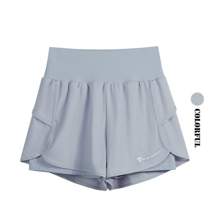 DRUR Sports Shorts Women High Waist Loose Yoga Shorts With Pocket Female Short Pants Woman's Gym Running Shorts Fitness Clothes