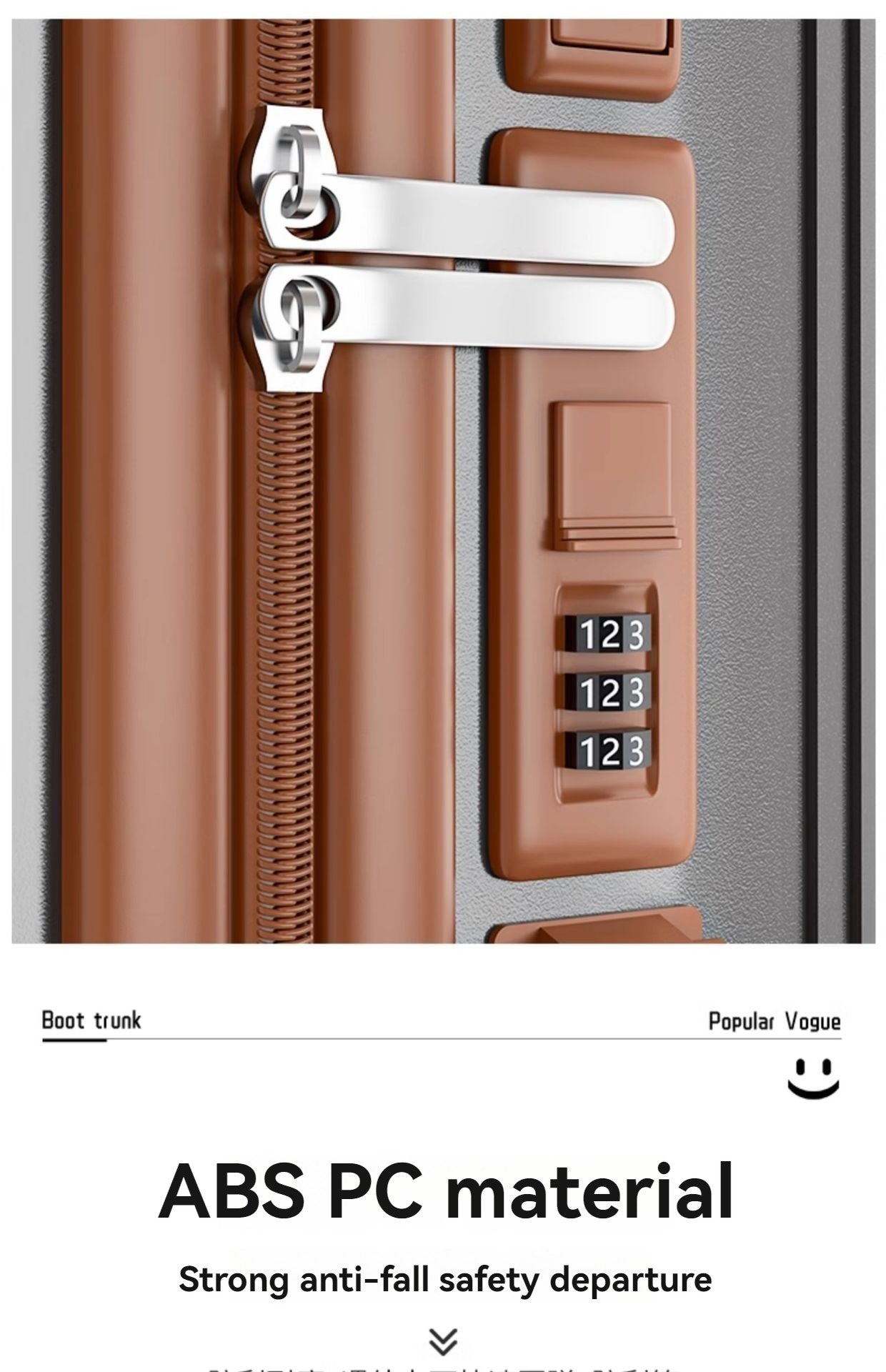 2025 New Wide-Rod Shockproof Braking Large Capacity Travel Suitcase 20" Checked Luggage Locking Bag