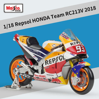 Maisto 1:18 Honda Repsol Honda Team Rc213v 2018 Simulação Liga Gp Modelo de Moto Peça de Exibição Colecionável