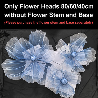 190cm Artificial Flowers Wedding Decor Props Road Lead Flower Silk Yarn Flower Poppy Window Display Garden Decoration Home Decor