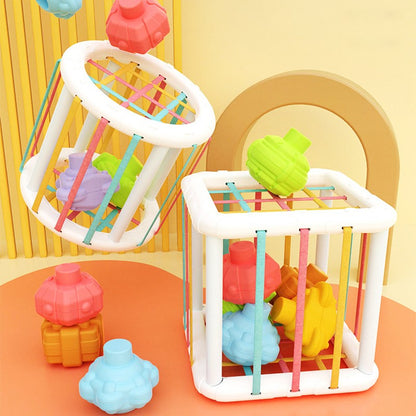 Baby Toy Sorting Game Kids Educational Cube Sensory Shape Blocks Shape Matching Stacking Learning Toys Play Games Baby Toys