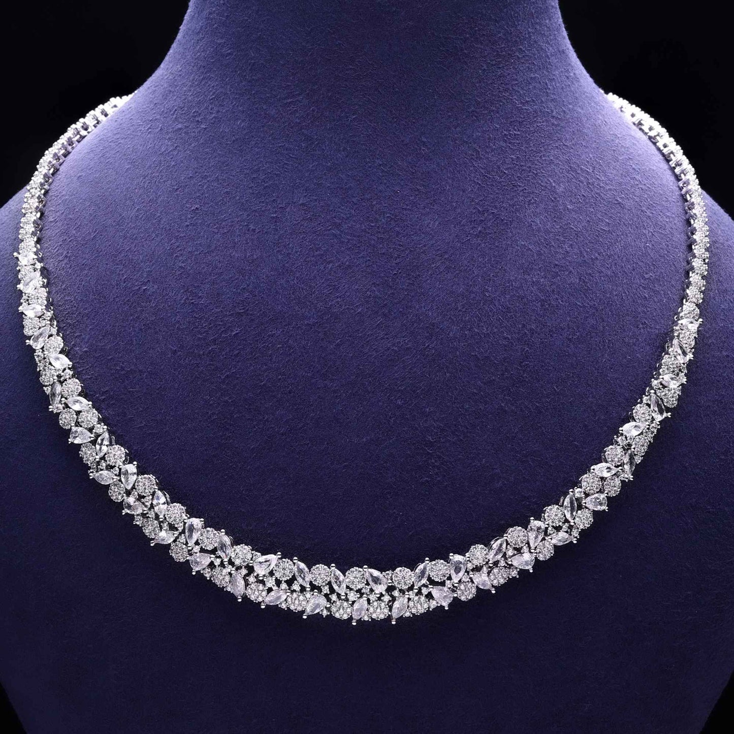 Conjunto de Joias 4 Peças Zircônia Cúbica para Festa de Casamento Feminino, Acessórios de Casamento Dubai, Arábia Saudita - Venda Quente 2023