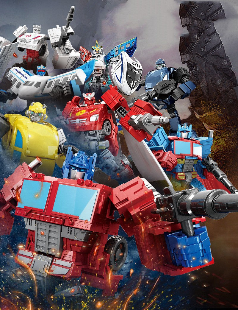 WEIJIANG NOVO 20CM Transformação Anime Boneco de Ação Brinquedos de Filme Plástico ABS Robô Carro Avião Tanque Legal Modelo Presente para Meninos