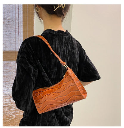 Fashion Exquisite Shopping Bag Retro Casual Women Totes Shoulder Bags Female Leather Solid Color Chain Handbag for Women 2024