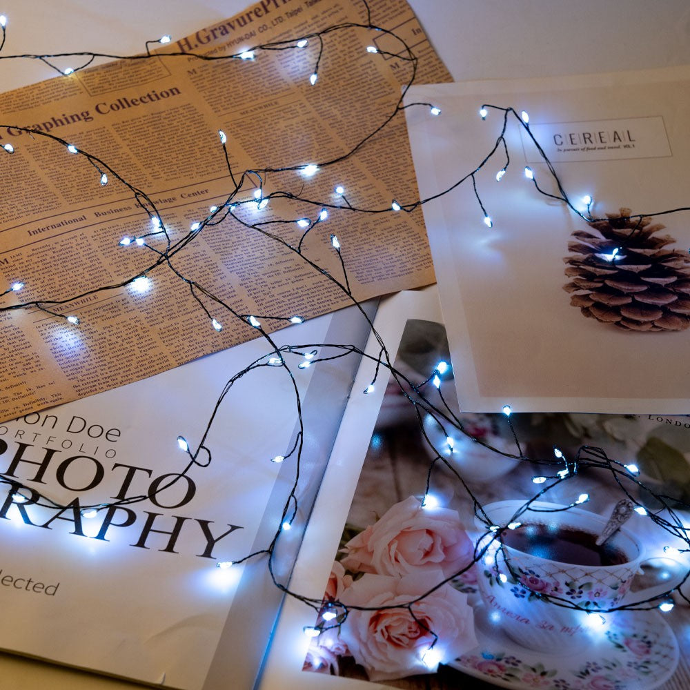 6M-75M LED Cluster Firecracker String Lights Christmas Fairy Lights Garland For Garden Party Wedding Christmas Tree Decor Lamp