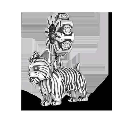 925 Sterling Silver Dog Charms French Bulldog Poodle German Shepherd Beagle Dachshund Pendants Fit Bracelets DIYJewelry Gift