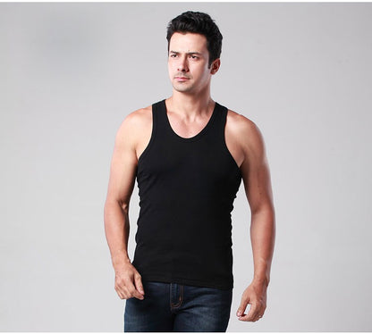Men Stringer Tank Top Mens Bodybuilding Fitness Mens Singlets Lycra Tank Shirts Summer Clothes Muscle Vest Sleeveless Undershirt