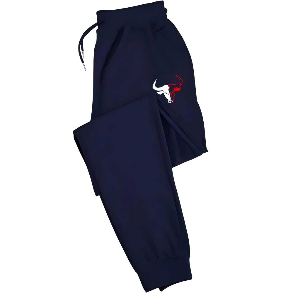 Calça Jogger Masculina Casual Leve Estampada com Elástico - Tecido 100% Poliéster com Cordão Ajustável na Cintura e Bolsos Laterais