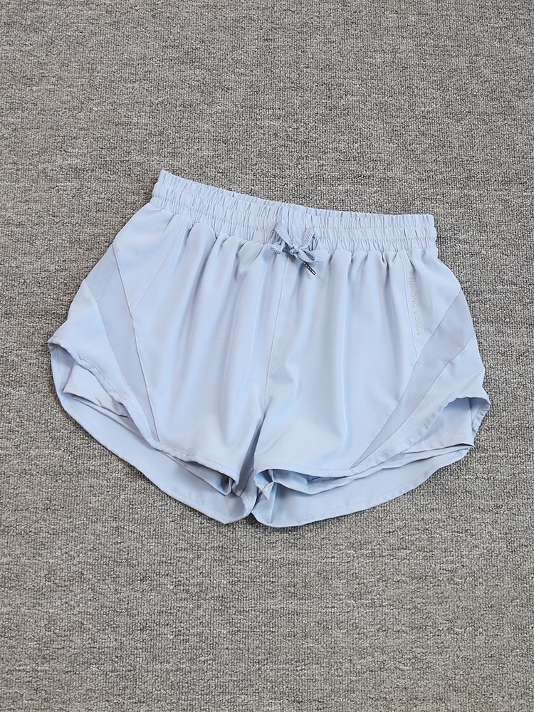 2024 summer cross-border foreign trade Fitness running exercise shorts women's breathable quick-drying anti-exposure short pants