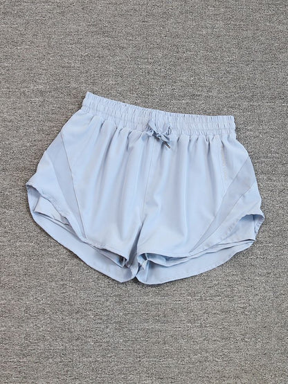 2024 summer cross-border foreign trade Fitness running exercise shorts women's breathable quick-drying anti-exposure short pants