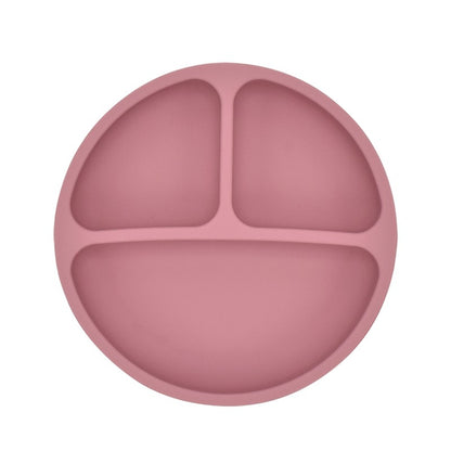 9Colors Baby Plate Set Food Grade Silicone Dishes BPA-Free Tableware Kids Feeding Bowls Kids Learning Dishes Tray Dropshiping