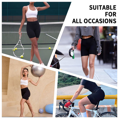 High Waisted Biker Shorts For Women With Pockets Super Soft No See Through Workout Running Yoga Athletic Push Up Gym