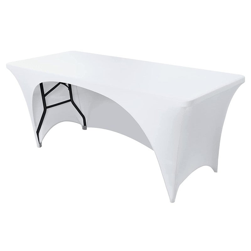 Custom Printed Fitted Tablecloth 4ft 6ft 8ft Table Cover for Business Events Exhibition Trade Show Advertising Decor